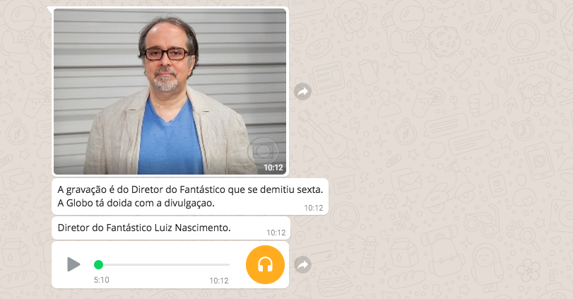 Áudio falso é atribuído ao diretor Luiz Nascimento
