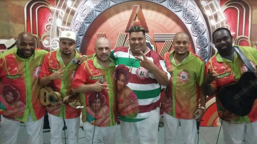 Compositores do samba 12 na final da Mocidade Alegre. Foto: SRzd - Guilherme Queiroz
