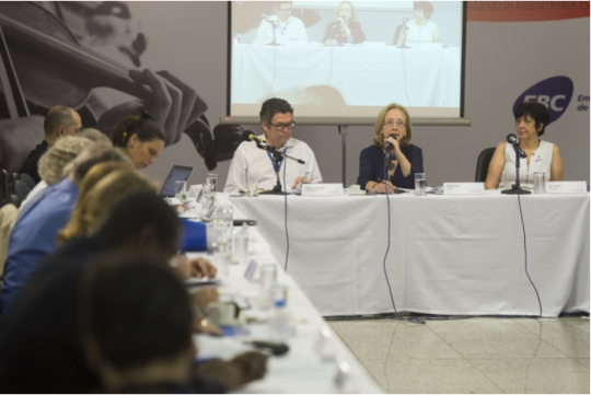 Reunião do colegiado da EBC com o Conselho Curador, em outubro de 2015. Foto: Marcelo Camargo/Agência Brasil