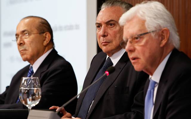 Eliseu Padilha, Michel Temer e Moreira Franco. Foto: Agência Brasil
