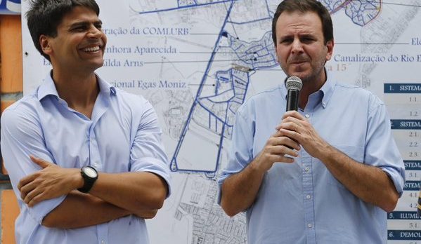 Pedro Paulo e Eduardo Paes. Foto: Tânia Rego/Agência Brasil