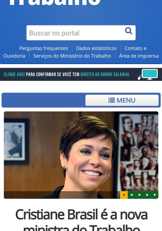 Ministério do Trabalho já tem Cristiane Brasil como nova titular. Foto: Reprodução