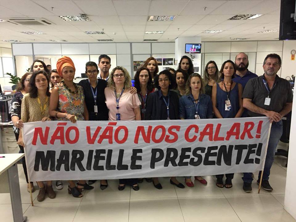 Jornalistas da EBC denunciaram censura sobre o caso Marielle Franco. Foto: Reprodução