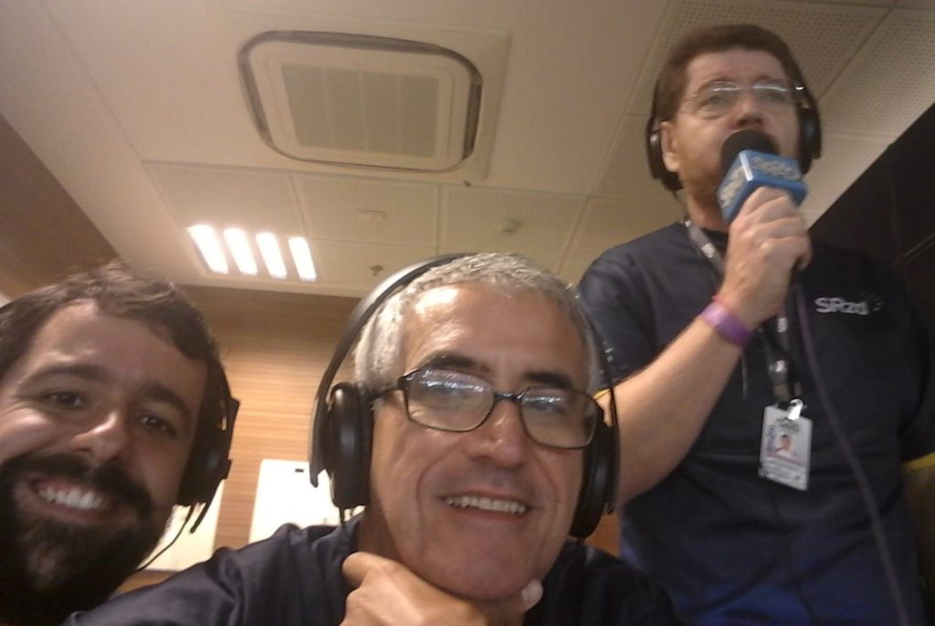 Felipe Santos, Antonio Carlos Duarte e Evaldo José. Foto: Arquivo Pessoal