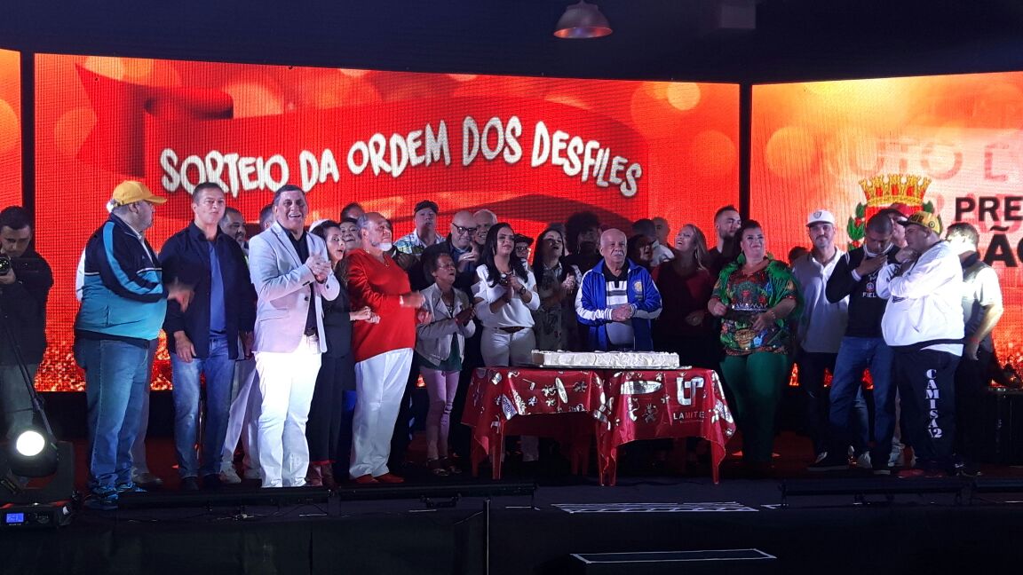 Sorteio da ordem de desfiles do Carnaval de São Paulo 2019. Foto: SRzd - Fabio Capeleti