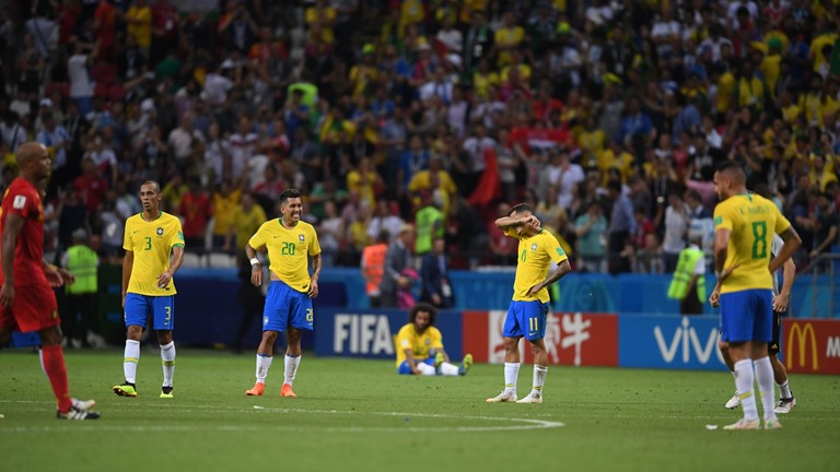 Brasil perde para a BÃ©lgica e Ã© eliminado da Copa da RÃºssia. Foto: Fifa