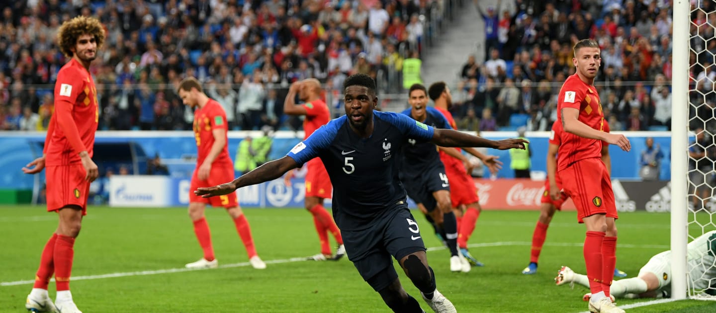 A França derrotou a Bélgica por 1 a 0 na semifinal da Copa da Rússia. Foto: Fifa