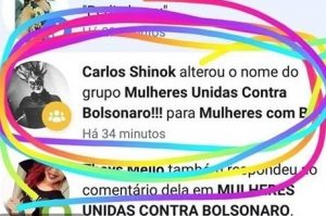 Grupo de mulheres contra Bolsonaro no Facebook é hackeado. Foto: Reprodução de Internet
