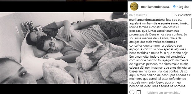Marília Mendonça é atacada em redes sociais e apaga vídeo de 'Ele Não'. Foto: Reprodução de Internet