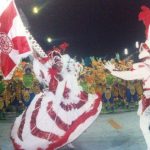 Priscila Rosa, porta-bandeira do Salgueiro, Carnaval do Rio 2000. Foto: Divulgação