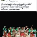 Postagem no Facebook sobre Prêmio SRzd Carnaval 2017. Foto: Reprodução