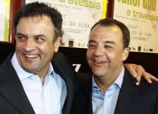 Aécio e Sérgio-Cabral. Foto: Governo do Rio