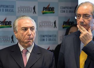 Michel Temer e Eduardo Cunha. Foto: Reprodução de TV