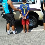 Adolescente apreendido pela Guarda Municipal. Foto: Divulgação
