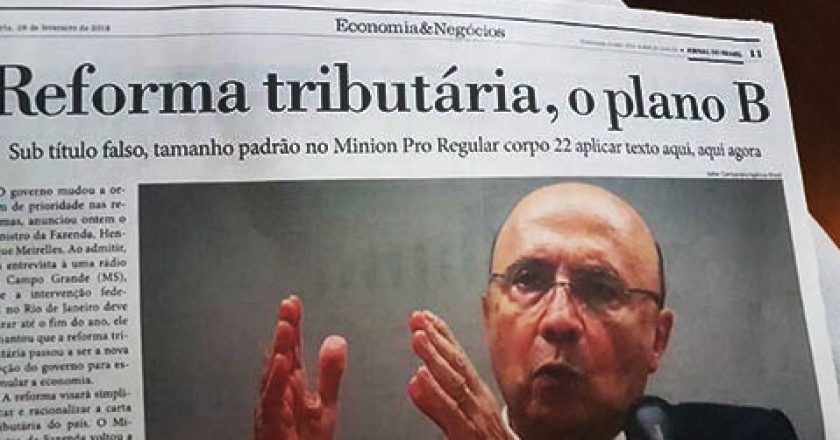 Jornal do Brasil. Foto: Reprodução