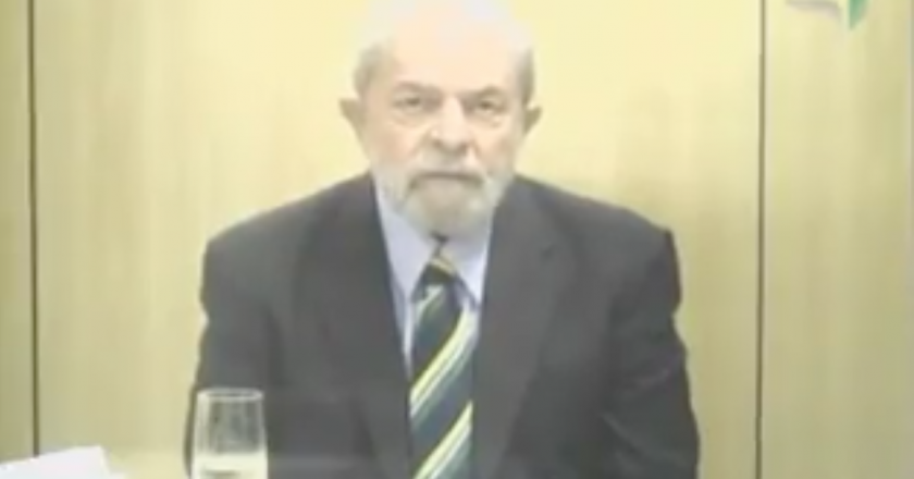 Lula depôs em julgamento de Sérgio Cabral. Foto: Reprodução