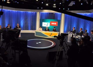 Debate entre candidatos ao governo de SP. Foto: Divulgação/RedeTV!. Foto: Divulgação/
