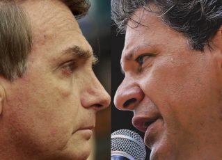 Jair Bolsonaro e Fernando Haddad. Foto: Reprodução