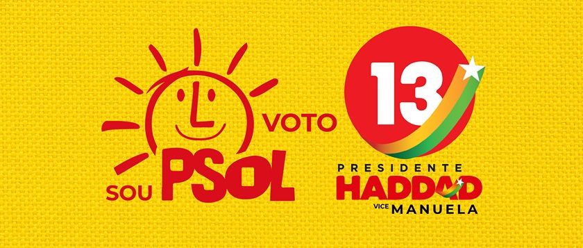Psol declara apoio a Fernando Haddad. Foto: Reprodução