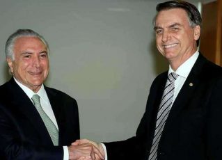 Michel Temer e seu sucessor, Jair Bolsonaro. Foto: Wilson Dias/Agência Brasil