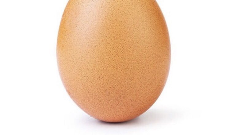 Foto de ovo é a mais curtida do Instagram. Foto: Captura de tela