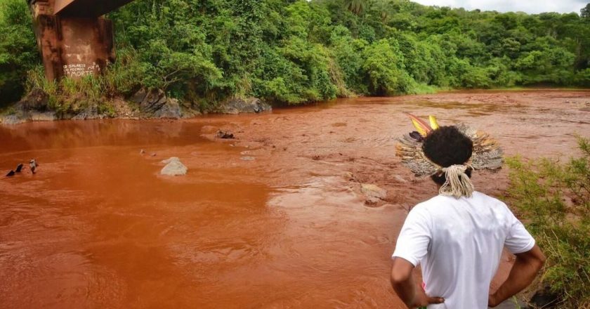Governo de Minas Gerais proíbe uso da água do Rio Paraopeba. Foto: Lucas Hallel/Ascom Funai