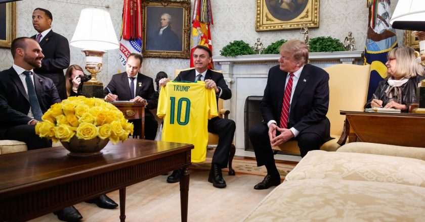 Jair Bolsonaro e Donald Trump. Foto: Isac Nóbrega/PR