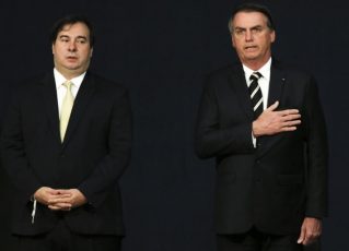 Rodrigo Maia e Jair Bolsonaro. Foto: Wilson Dias/Agência Brasil
