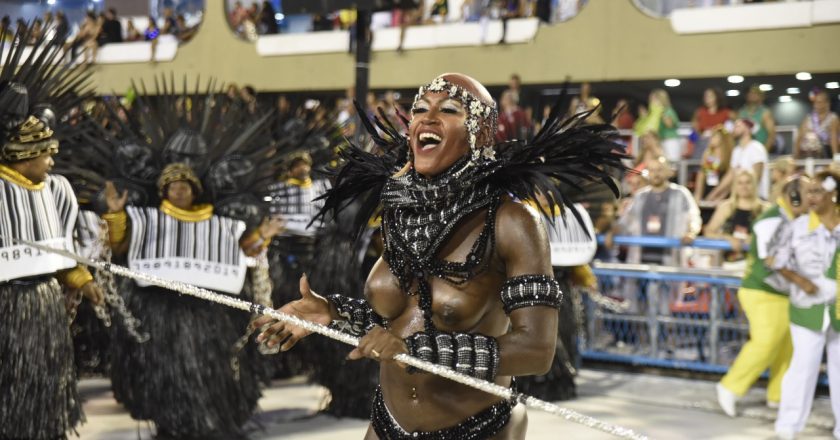 Ketula Mello no desfile da Imperatriz de 2019. Foto: Leandro Milton/SRzd