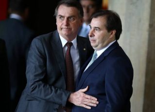 Bolsonaro e Rodrigo Maia. Foto: Antônio Cruz/Agência Brasil