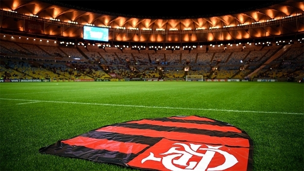 Escudo do Flamengo no Maracanã. Foto: Reprodução de Internet
