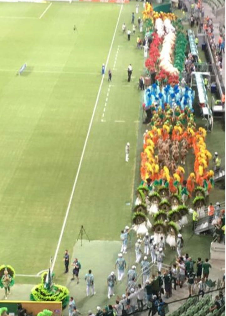 Mancha Verde faz desfile especial para celebrar título no Allianz Parque. Foto: Paolo Bianchi