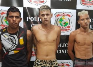Três detidos trabalhavam interpretando super-heróis em Fortaleza. Foto: SSPDS/Divulgação