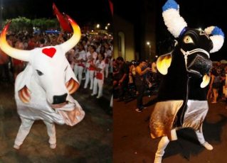 Bois Garantido e Caprichoso disputam o Festival Folclórico de Parintins. Foto: Euzivaldo Queiroz