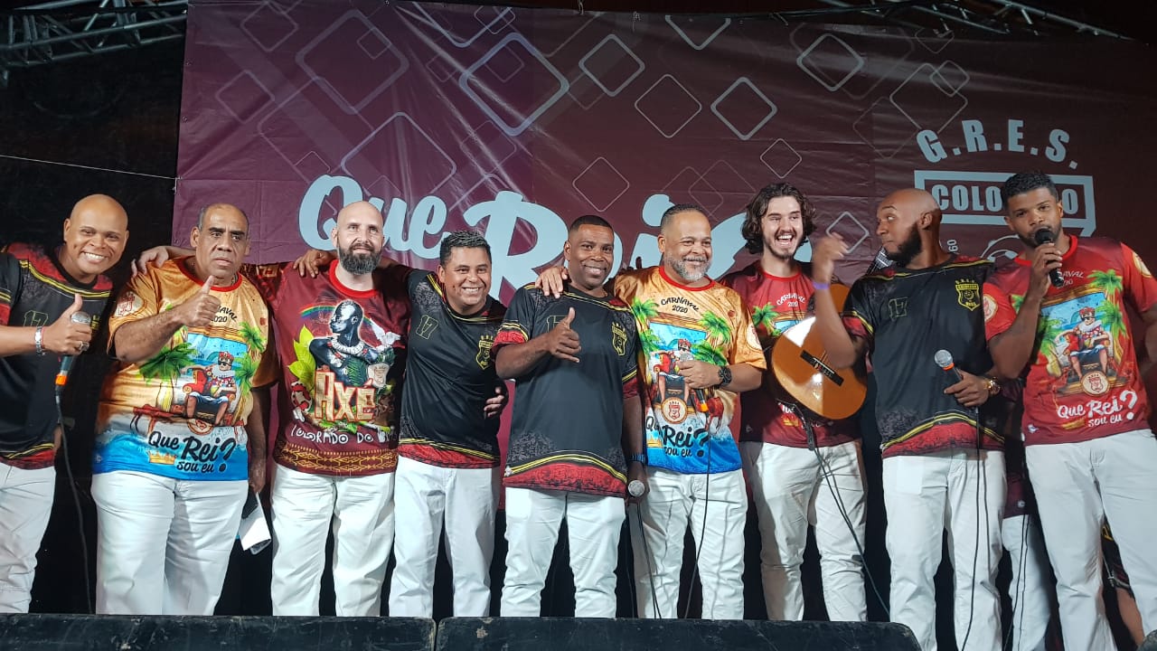 Compositores e intérpretes do Samba 24 na final de samba da Colorado do Brás 2020. Foto: SRzd - Guilherme Queiroz