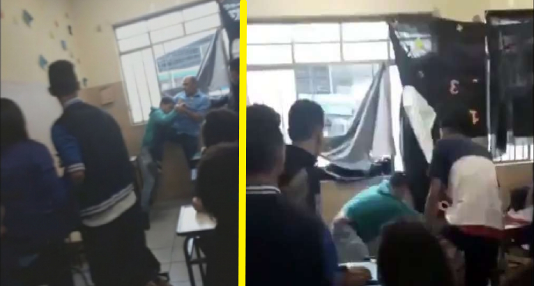 Aluno agride professor por causa de janela fechada em escola de BH. Foto: Reprodução de Internet