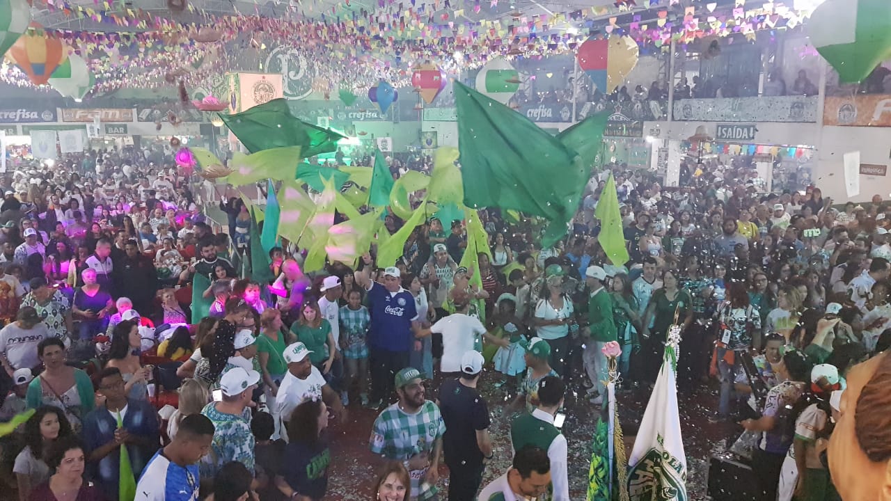 Torcida do Samba 14 na fnal de samba-enredo da Mancha Verde para o Carnaval 2020. Foto: SRzd - Guilherme Queiroz