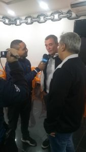 Paulo Barros e Paulo Menezes em entrevista ao SRzd. Foto: Vinicius - Gaviões da Fiel