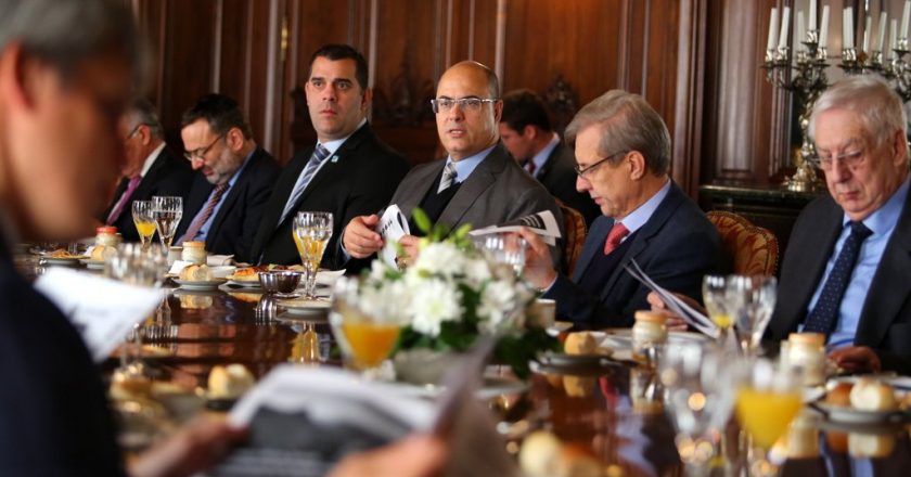 Governador Wilson Witzel com investidores na Argentina. Foto: Philippe Lima