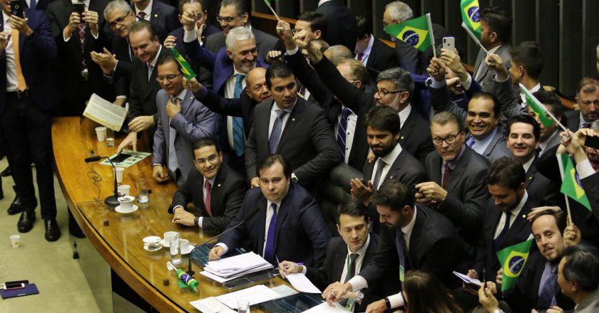Plenário da Câmara dos Deputados aprova texto-base da reforma da Previdência. Foto: Fabio Rodrigues Pozzebom/Agência. Brasil