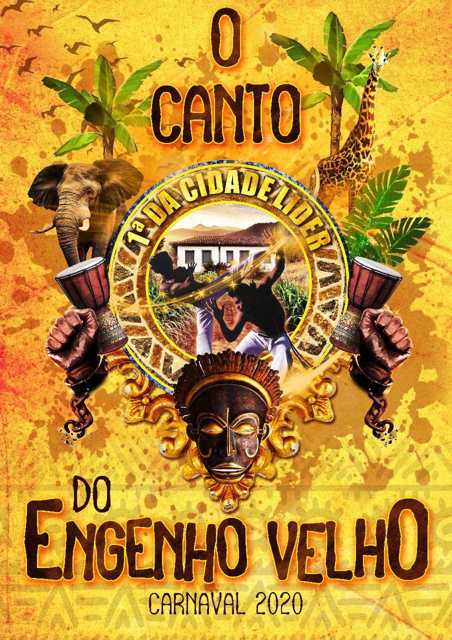 Logo do enredo da Primeira da Cidade Líder lança enredo para o Carnaval 2020. Foto: Divulgação