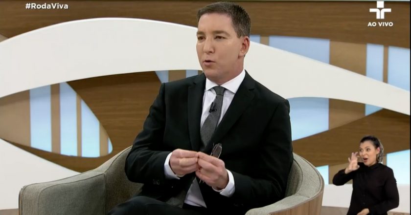 Glenn Greenwald no Programa Roda Viva. Foto: Reprodução