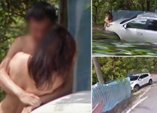 Casal é flagrado em momento íntimo pelo Google Maps. Foto: Reprodução de Internet