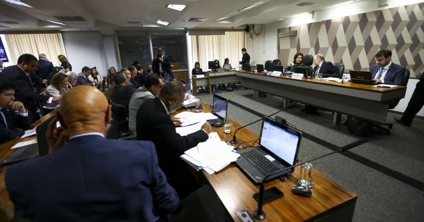 Sessão da Comissão de Constituição e Justiça do Senado. Foto: Marcelo Camargo/Agência Brasil