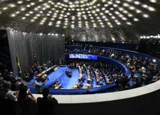 Sessão que aprovou nova Previdência durou 3 horas.Foto: Marcos Oliveira/Agência Senado