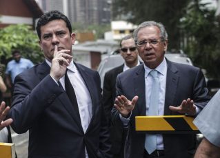 Sergio Moro e Paulo Guedes. Foto: Antonio Lacerda/Agência Brasil