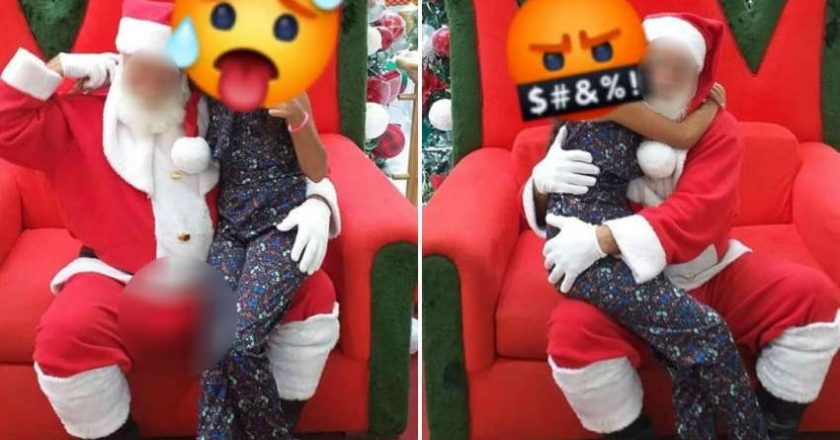 Mãe denuncia Papai Noel excitado em shopping. Foto: Reprodução de Internet
