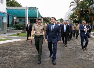Jair Bolsonaro em inauguração de colégio militar em SP. Foto: Carolina Antunes/PR