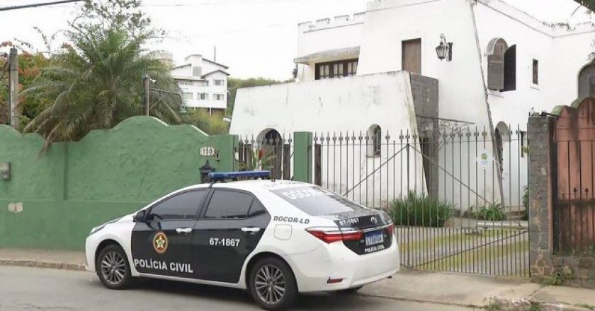 Casa de Pezão é alvo de busca e apreensão de operação da Polícia Civil. Foto: Reprodução/TV Globo