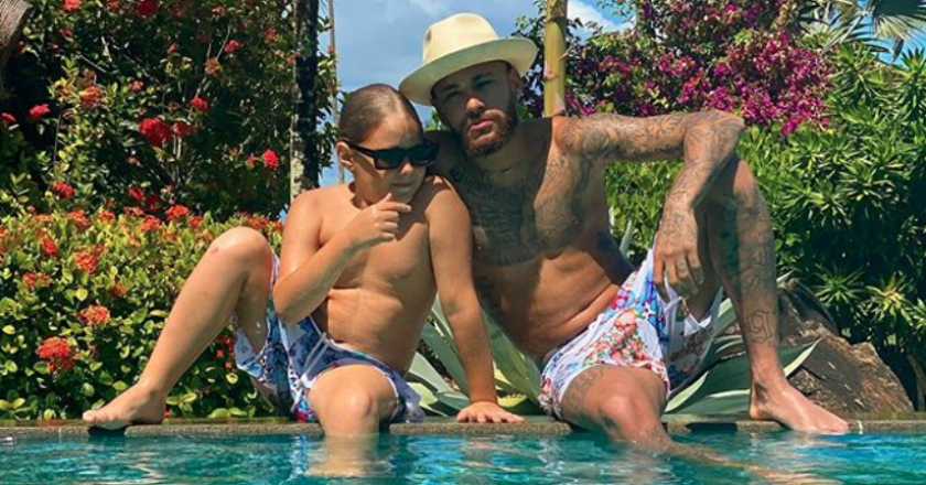 Davi Lucca e Neymar. Foto: Reprodução/Instagram